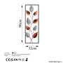 Wallity Fagus Escultura de Pared de Metal Multicolor